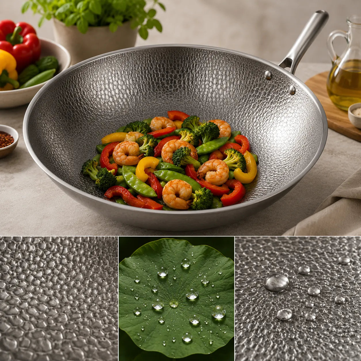 TitanPure Pro — Padella Wok in titanio