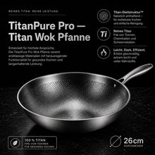 Carica l'immagine nel visualizzatore di Gallery, TitanPure Pro — Padella Wok in titanio