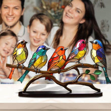 Carica l'immagine nel visualizzatore di Gallery, Scultura di uccello artigianale e colorata – perfetta per la casa, l'ufficio o come regalo
