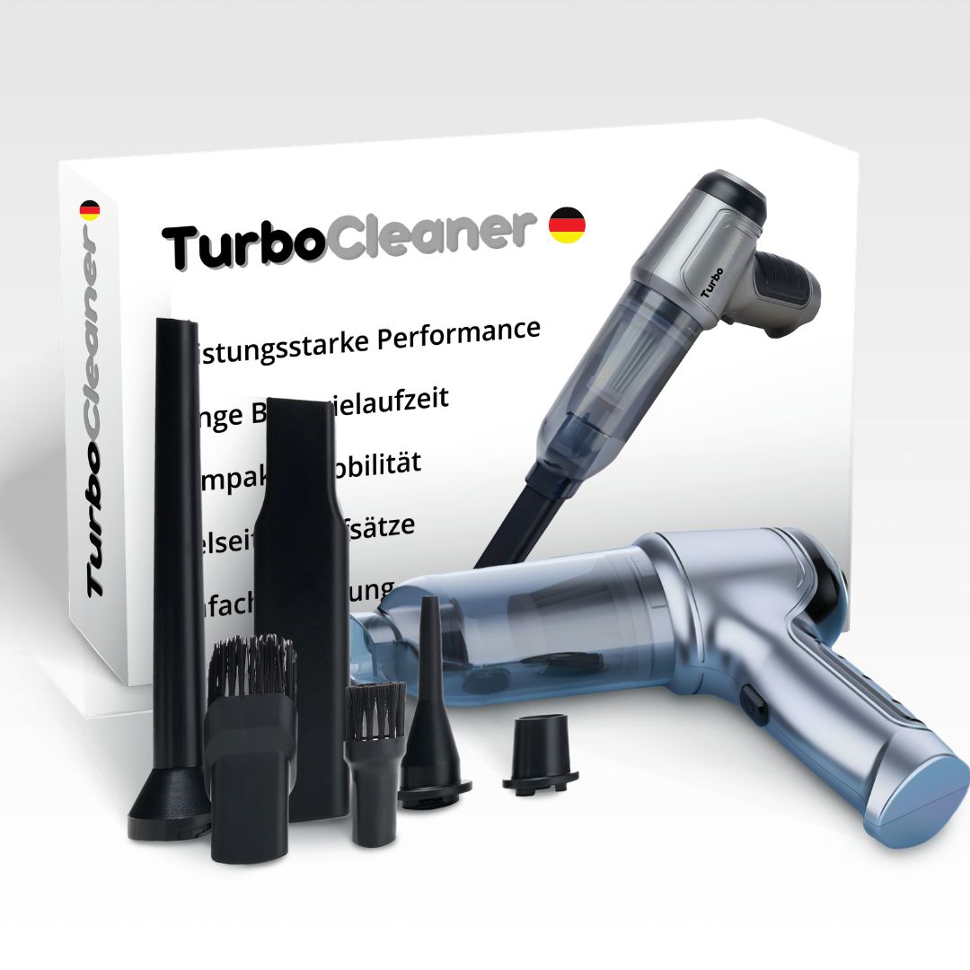TurboClean Hochleistungs-Handstaubsauger inkl. Gratis Filterset